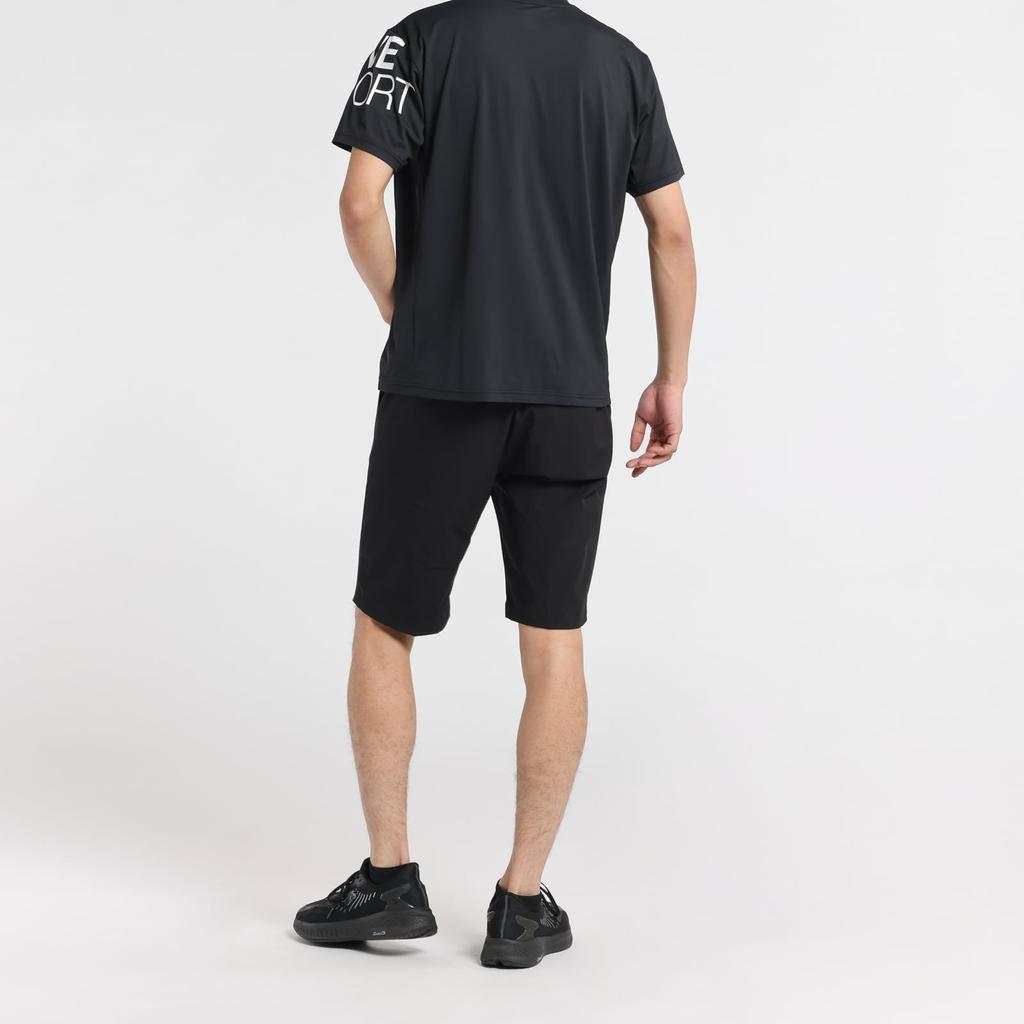 Move Sports Coolist by Move Round Short BK00 T-Shirt Descente, Sport, Sweat-Wicking, Quick-Drying, Heat-Dissipating, Neck, Sleeve, Men's, (ST5SHTZ0MB)