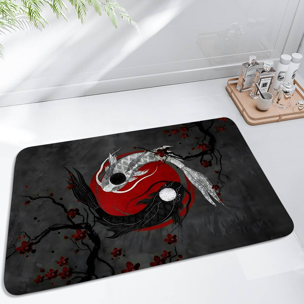 Chinese Tai Chi Bagua Yin Yang Floor Mat Living Room Rug For Bedroom Welcome Mat Outdoor Rug