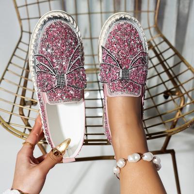 Muffin Schoenen Dames Schoenen Grote Maat Platform Loafers Lente Zomer Luie Schoenen Strass Pedaal