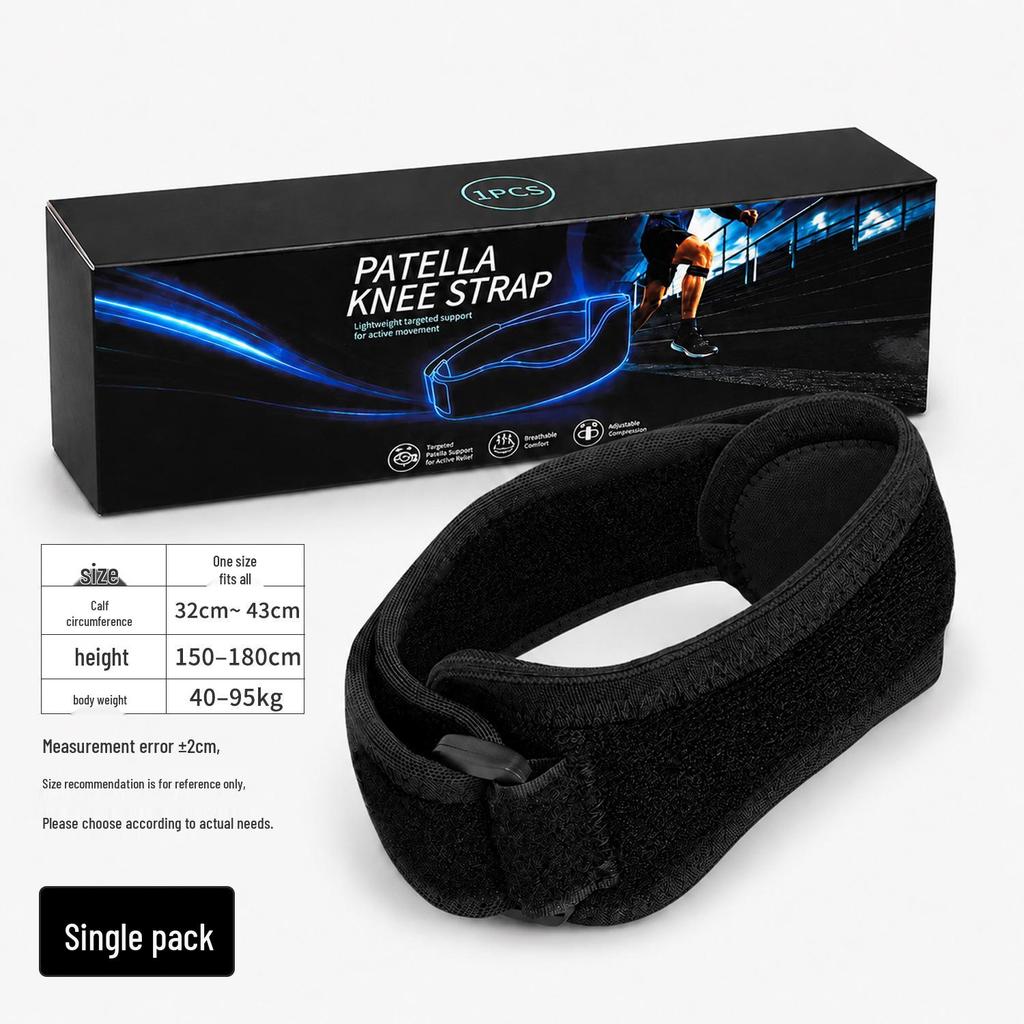 Men's & Women's Patella Strap Knee Brace for Basketball, Running, and Fitness - Compression Support for Injury and Meniscus Protection.