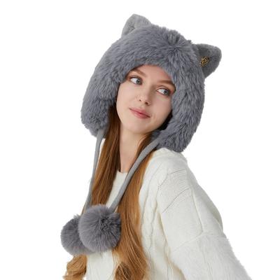 Velvet, Thickened Hat, Knitted Hat, Woolen Hat, Warm Hair, Ear Protection Hat