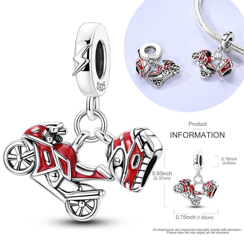 New Graffiti Butterfly Charm 925 Silver Glow Firefly Travel Love Heart Cat Clip Beads Fit Bracelet Necklace DIY Jewelry