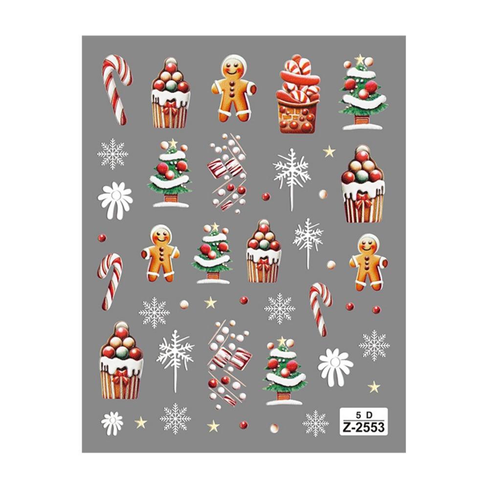 Weihnachtliche Nagelsticker – Schneeflocken- und Schneemannmuster, selbstklebend, mattes Finish, festliche Nageldekorationen zum einfachen Anbringen!