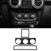 Carbon Fiber Window Trim Emergency Lamp AC Switch Cover For Jeep Wrangler JK 11+