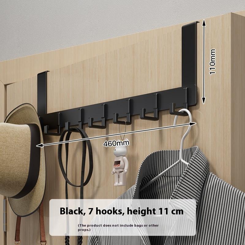 Door Hanger Hook Bedroom Adjustable Aluminum Hook Wall Hook Bathroom Door Hanger Clothes Drill Free