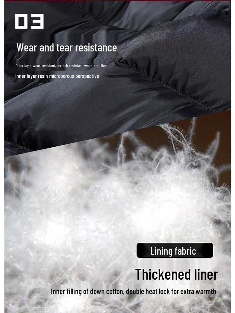 Unisex Übergröße Wasserdichte Winddichte Bergjacke mit Baumwollfutter