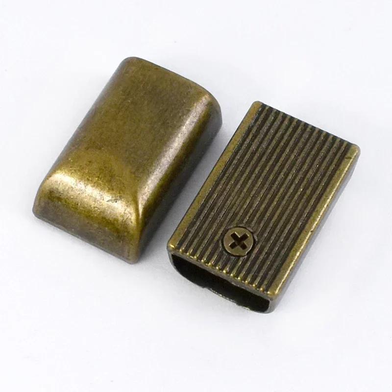 10/20/30Pcs Metal Zipper Stopper Zippers Tail Clip Zip Rope Cord Plug Head Detachable Screw Bag Clasp Sewing Hardware Accessory