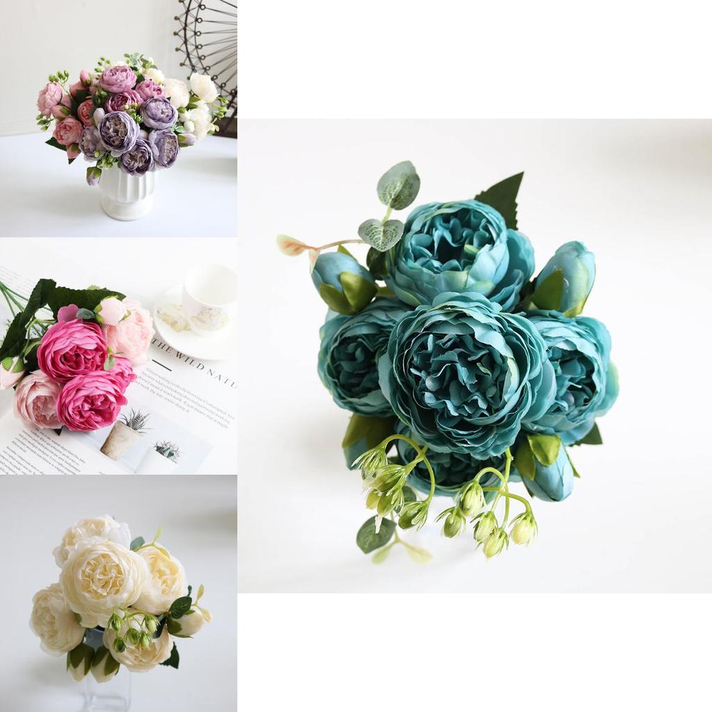 Lifelike 30cm Rose Silk Peony Artificial Flowers Offering Lasting Beauty For All Spaces