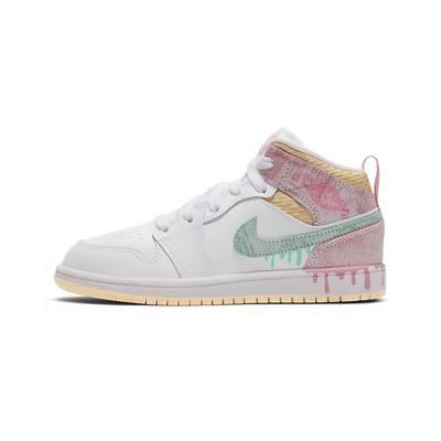 Air 1 Mid SE PS Ice Cream Kids Sneakers White Arctic-Punch Pale-Vanilla DD1667-100