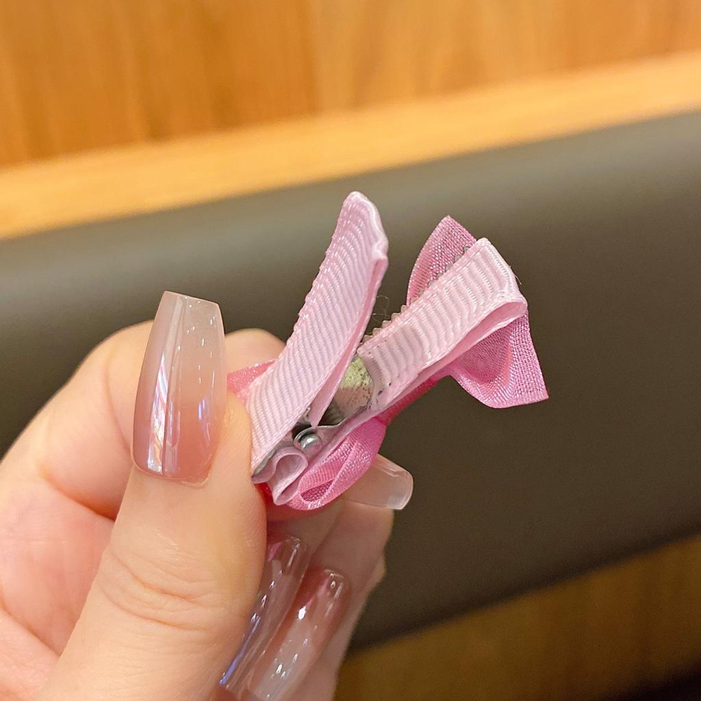 40 colorful random fabric hair clips with cute bows suitable for daily use as hair accessories