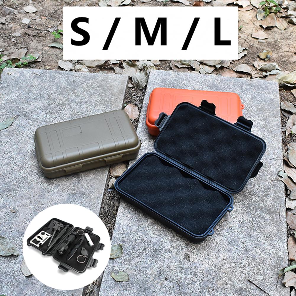 Survival Box Case Fishing Outdoor Equipment Sealed S/M/L