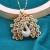 Collana con Ciondolo Pavone Design Zircone Colorato Gioielli da Donna 2026