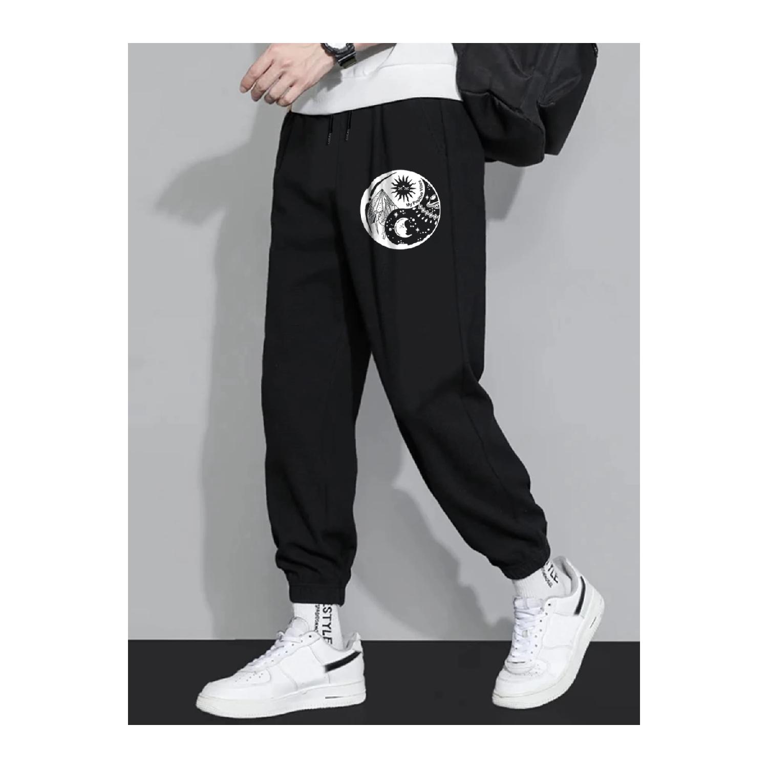 

Спортивные штаны с принтом «2 нити» XXS чёрный