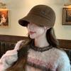 Spring and autumn sunshade sunscreen versatile big head circumference bucket hat women