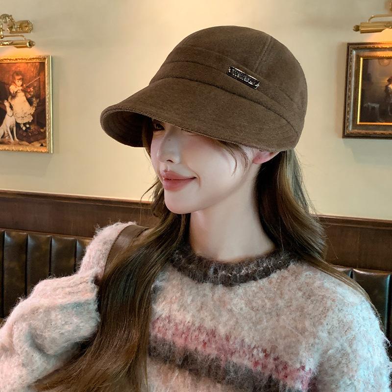Spring and autumn sunshade sunscreen versatile big head circumference bucket hat women