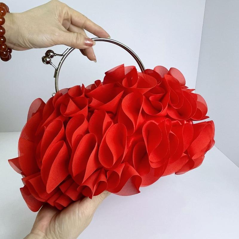 New temperament lady flower lady dinner handbag wedding banquet cheongsam with clutch bag summer