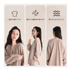 [Apparlxer] Women's Pajamas, Top and Bottom Set, Loungewear, Long Sleeve, V-Neck Top, Long Pants, Trousers, Inner Wear, Double Gauze, Cotton, Loose,