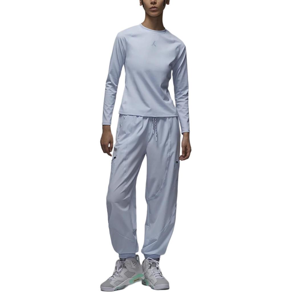 Jordan Sport Dri-FIT Comfortable Soft Quick-Dry Long Sleeve T-Shirt Women tops Football-Grey FV6931-085