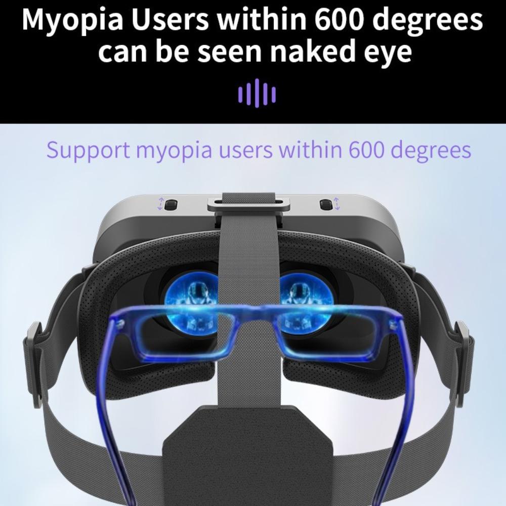 3D Virtual Reality Glasses  - Smartphone Compatible VR Headset for Immersive Movie Watching & Gaming, 100° Panorama Digital VR Goggles
