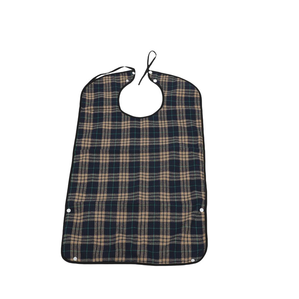 3 Pcs Adult Bib for Eating Water Proof Reusable Eating Clothing Protector with Crumb Catcher