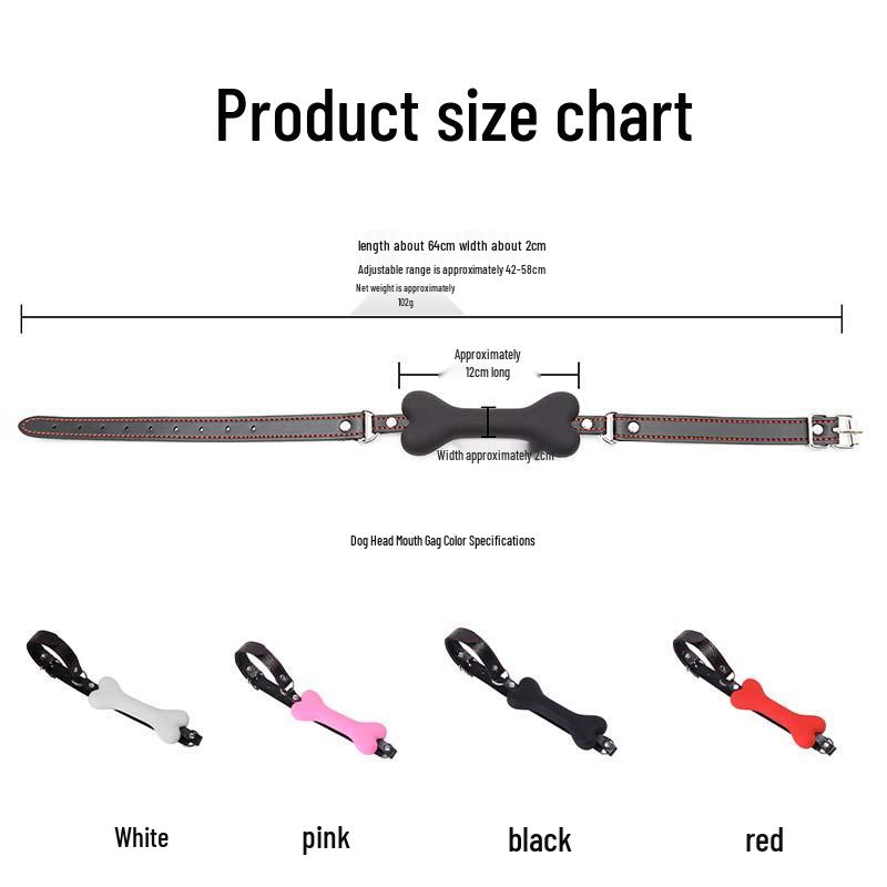 SM Silicone Bone Gag Restraint - Alternative Adult Toy