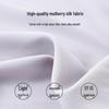 TUHUANG Women's Mulberry Silk V-Neck Puff Sleeve Blouse