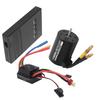 3650 3600KV Brushless Motor with 60A ESC and Programmer Card, Waterproof, for RC Cars, Compatible with 1/8 and 1/10 Scale Electric Remote Control Cars