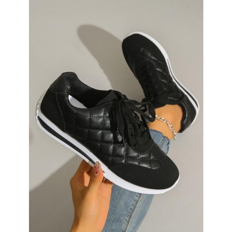 Neue Schnür-Freizeit-Sportschuhe für Damen, mit weicher Sohle und vielseitig, Forrest Gump Schuhe, Bequeme kleine weiße Schuhe