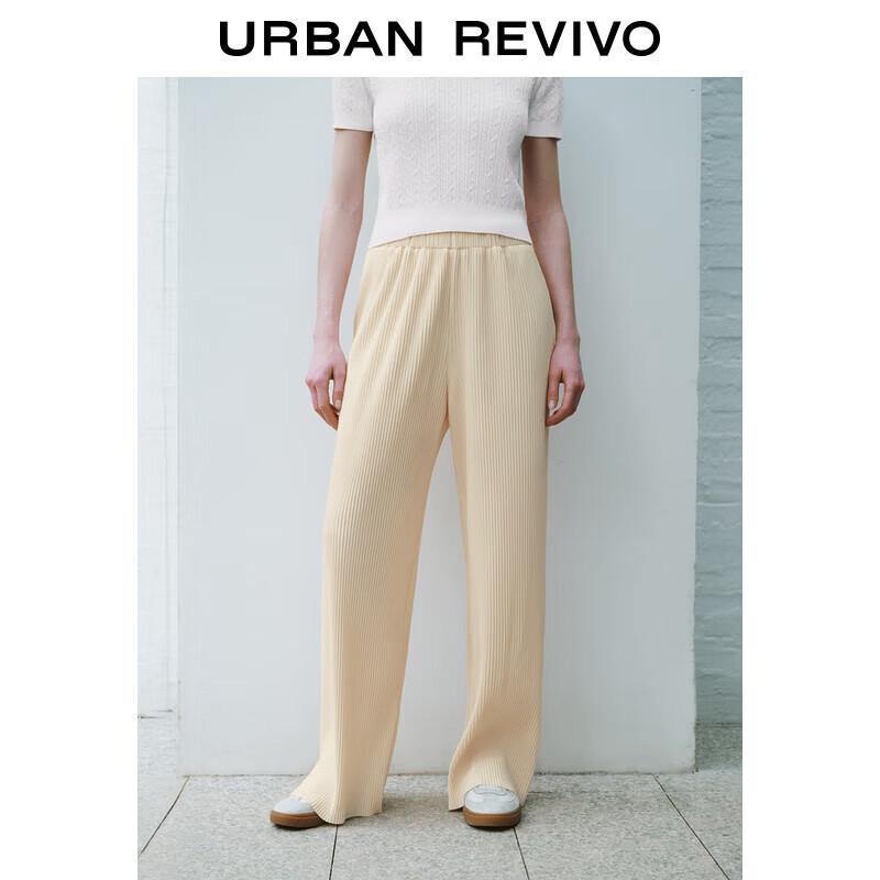 

UR 2024 Summer Women s Textured Straight-Leg Pants S