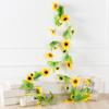Long-lasting Artificial Flower Garland Sunflower Vine Garland Maintenance-free