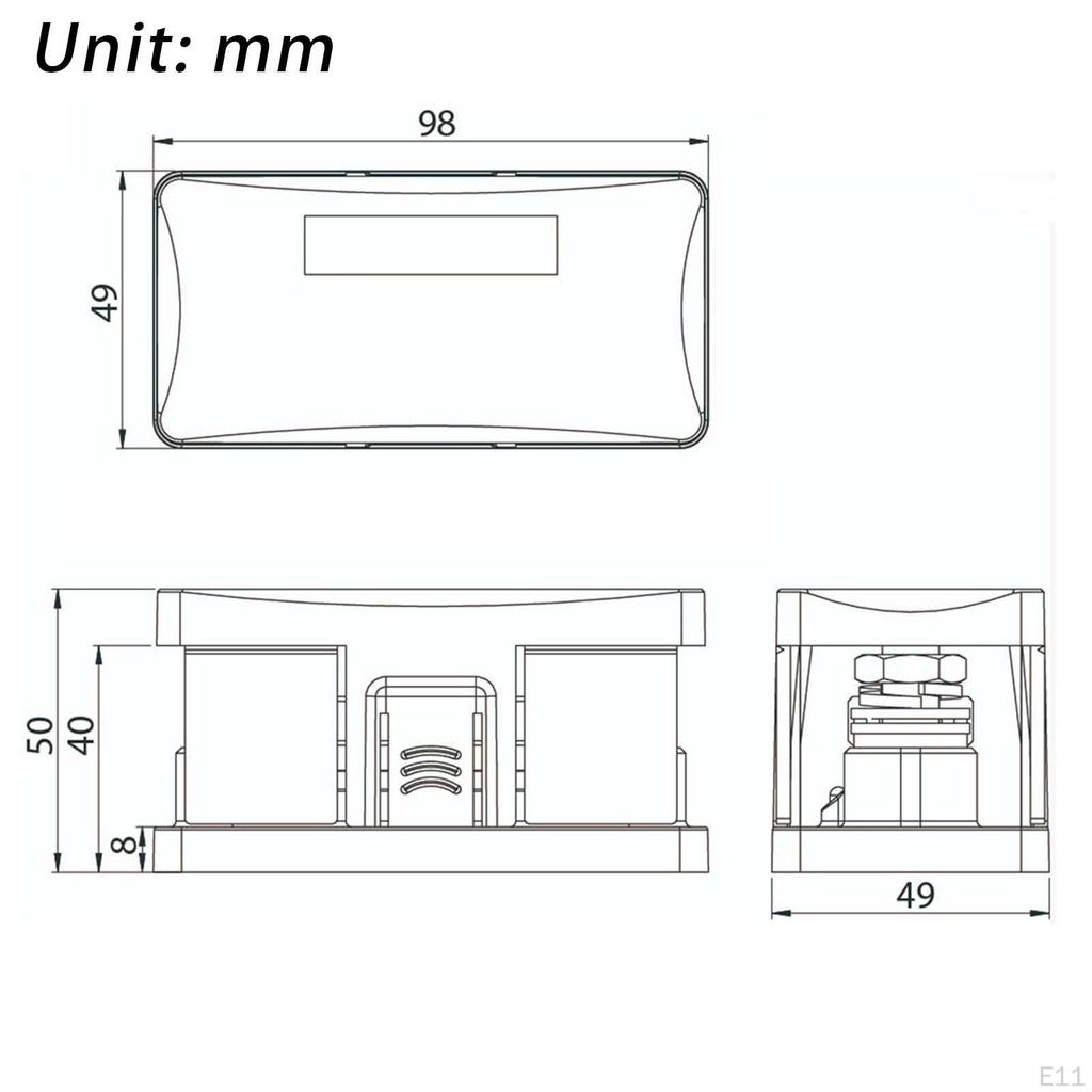 12V/24V Auto ANL Sicherungshalter Set und Sicherungen Elektrische Schutzbox für
