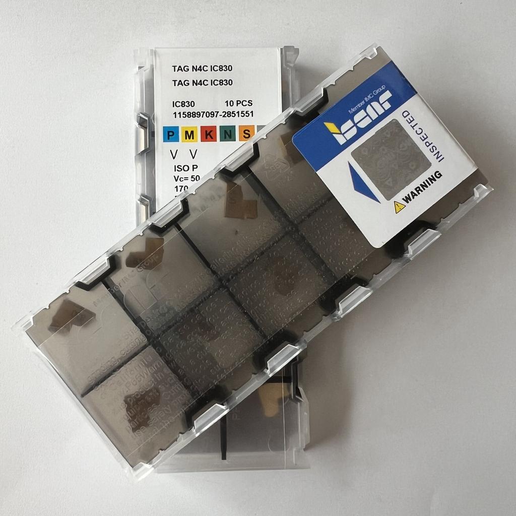 ISCAR / TAGN4C IC830 / Industrial indexable carbide inserts 10 Pcs