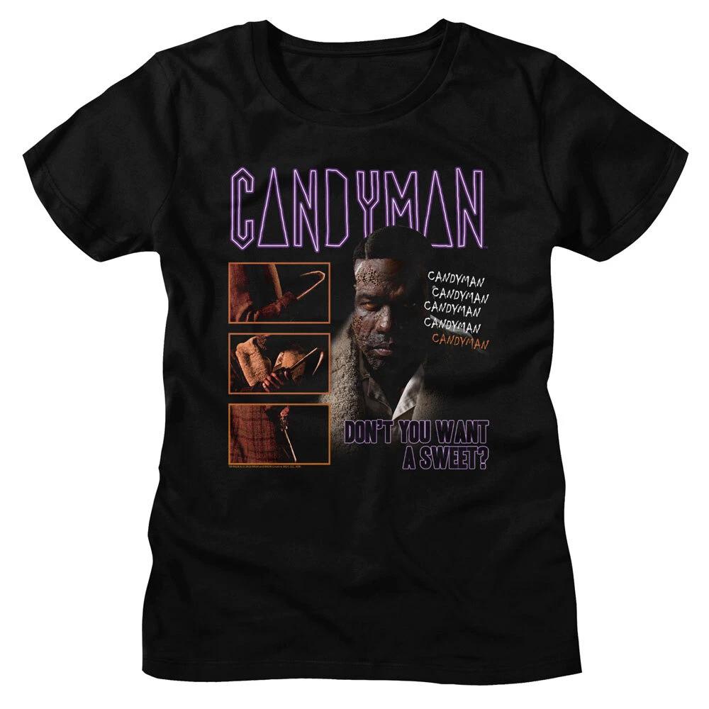 Candyman Scary Horror Movie Name Logo Don t You Want A Sweet Women s T Shirt S
