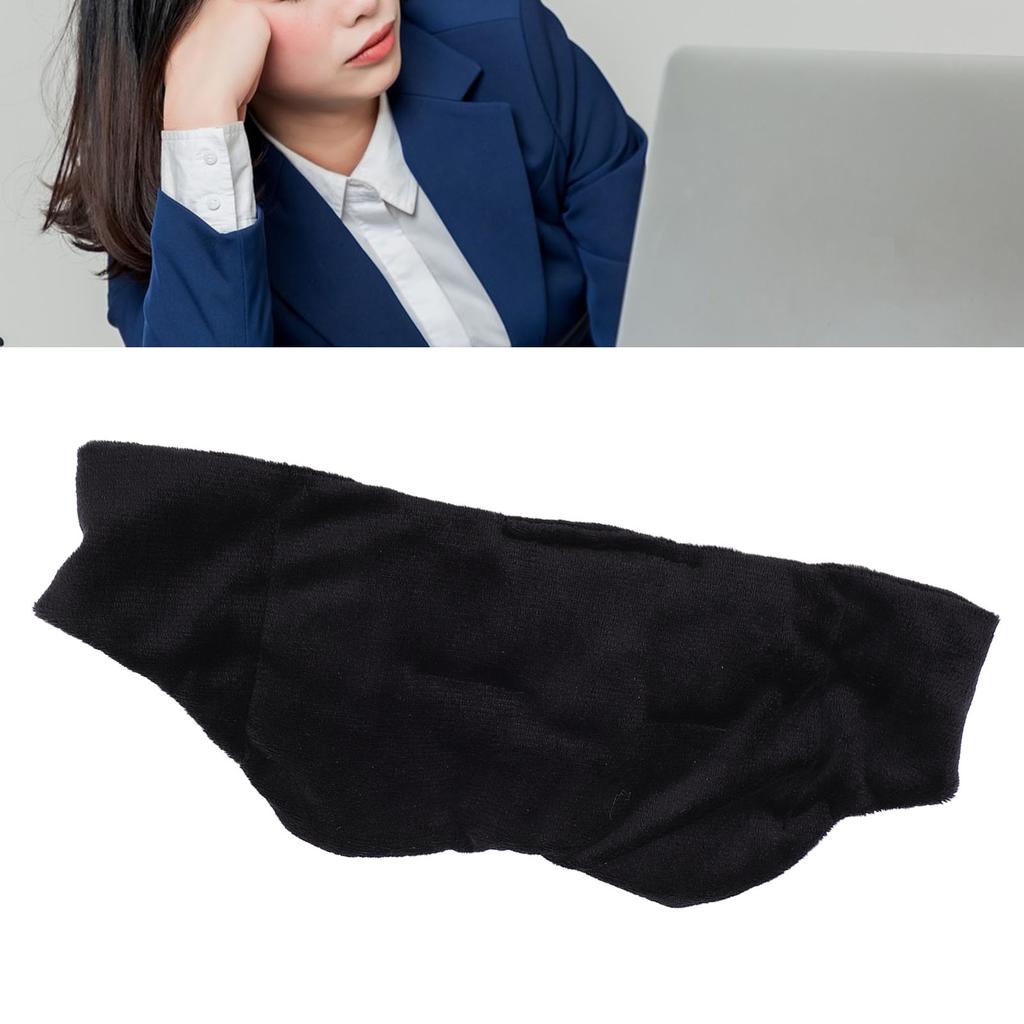 Sleeping Eye Cover Soft Comfortable Weighted Eye Cover Hook and Fastener Closure for Nighttime