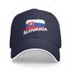 Slovakia Flag Baseball Cap Anime Fashionable Unisexs Womens