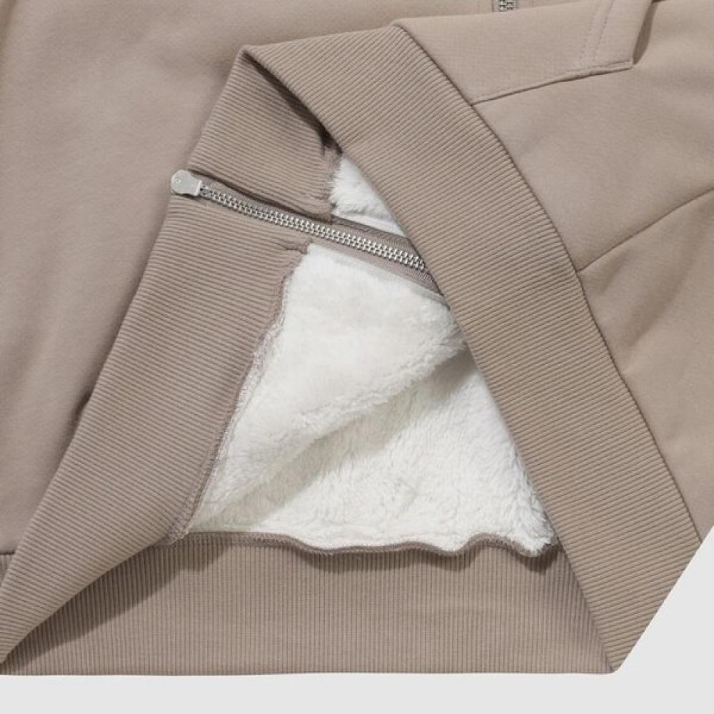 Le Coq Sportif Uni Sherpa Loose Fit Hoodie Zip Up Dbg Qq423lfto1