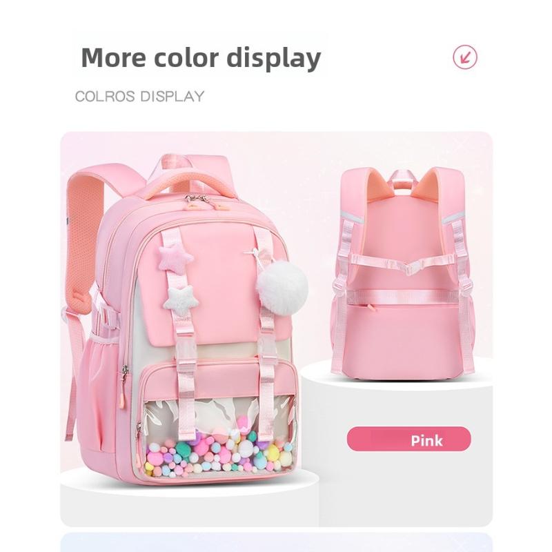 elementary school student backpack for girls new cute nylon backpack suitable for young girls middle School Bags Casual Daypack