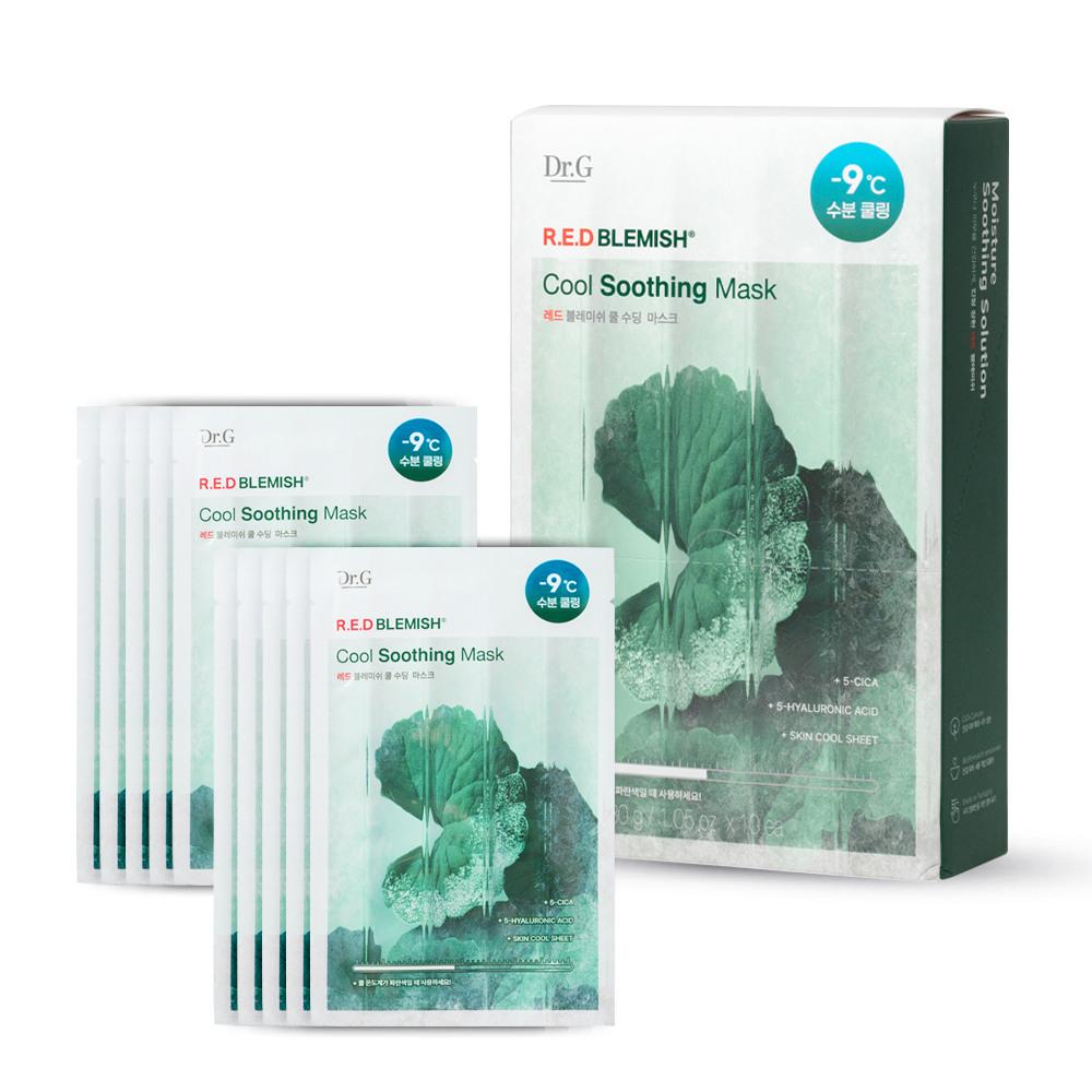 Dr.G Red Blemish Cool Soothing Mask Set (10 sheets)