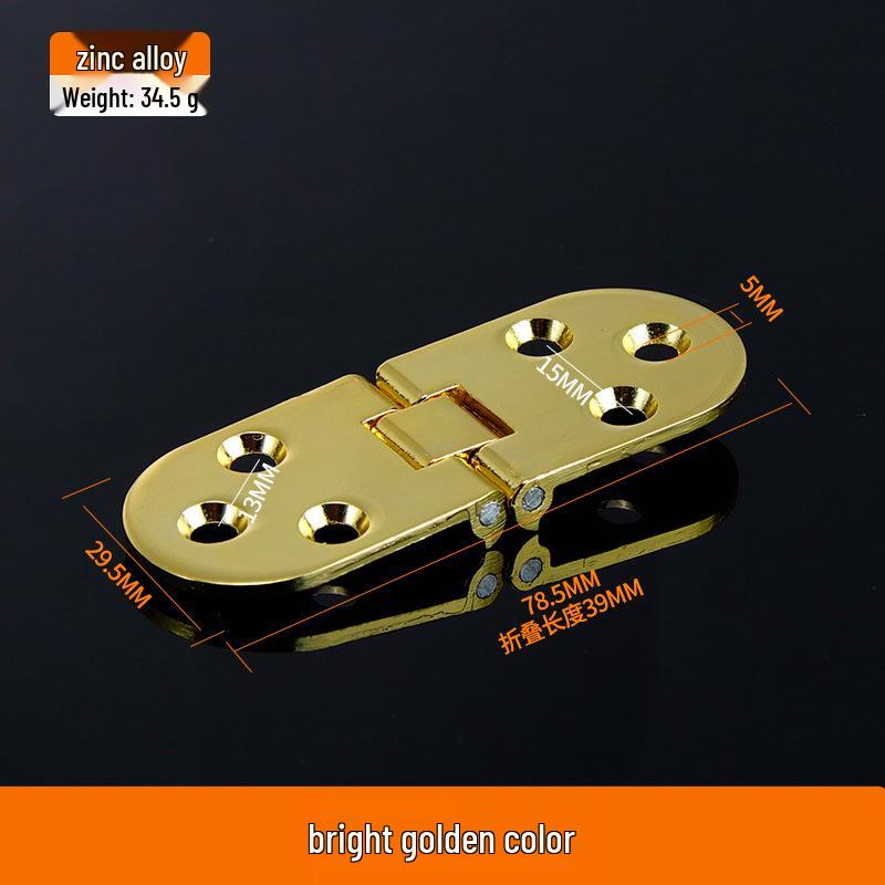 Zinc Alloy 180° Flip-Up Concealed Hinge for Foldable Bathroom and Dining Tables
