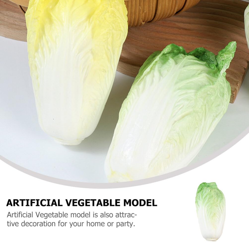 TOYMYTOY Fake Vegetable Artificial Realistic Chinese Cabbage Restaurant Display Green Model, Vegetables, Model, Prop,