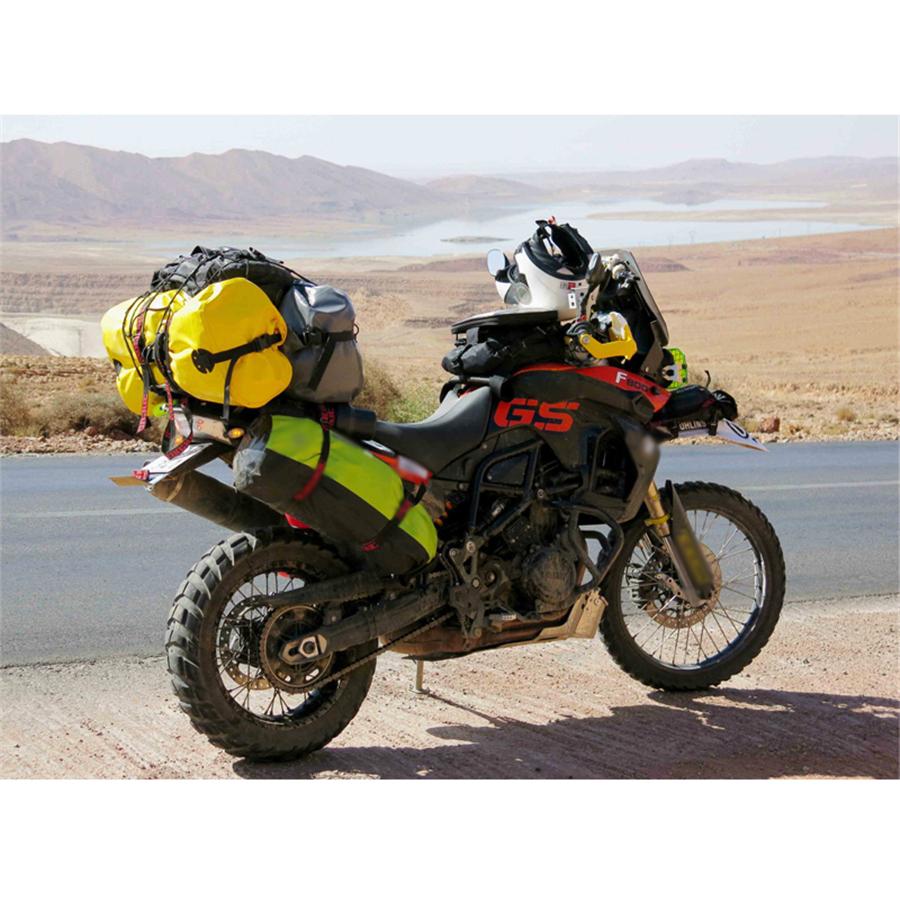 20L Motorcycle Waterproof Black Dry Bag with Shoulder Strap for Swimming Hiking