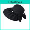 Summer Fashion Bowknot Sun Hat With Wide Brim For Outdoor Sun Protection