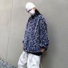 Faux Wollmantel Frauen Winter Blau Leopard Faux Pelzmantel Gepolsterte Jacke Koreanische Lose Plus Samt Street Coat
