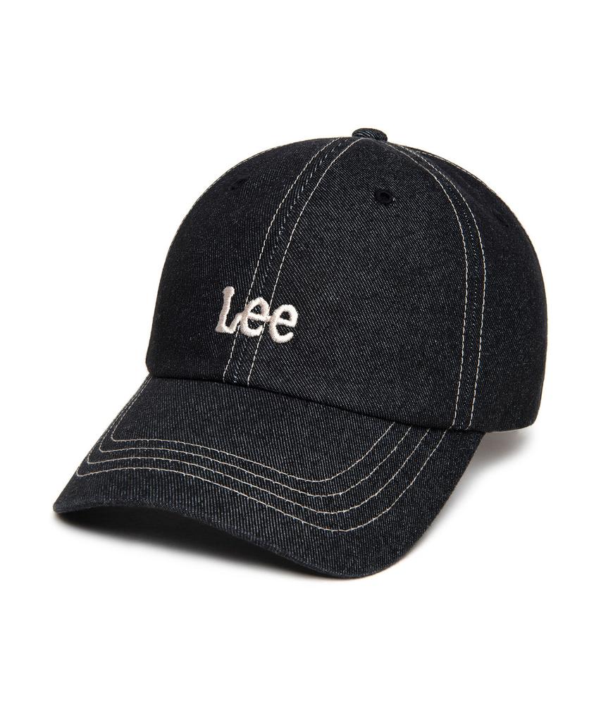 LEE Small Twitch Logo Denim Ball Cap Black Low