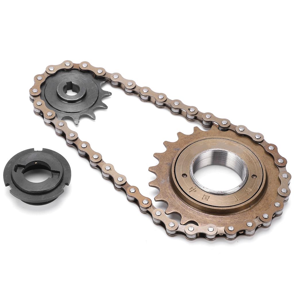 Řetězová sada 22T ozubená zadní volnoběžka 38 článků Řetěz a sada ozubených kol 13T