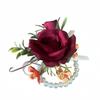 Rose Boutonnieres Flowers Artifical Groom's Chest Flower Wrist Corsage  Wedding Accessories
