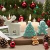4Pcs Christmas Silicone Candle Molds Set - Reusable, Soft Easy-to-Release Craft Molds for Aromatherapy Candles Handmade Soaps