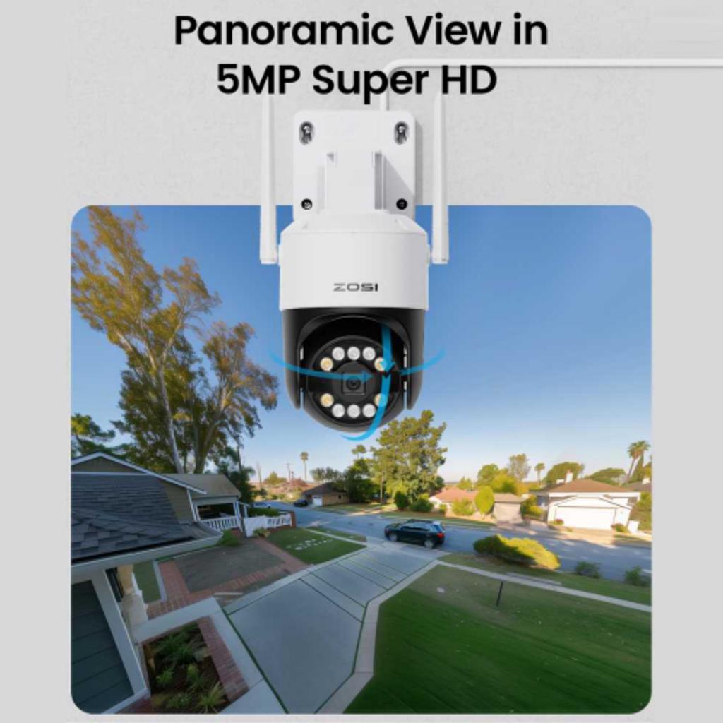 ZOSI C2968W 8MP HD Camera Humanoid Tracking Two-way Talk APP Monitoring Outdoor Indoor Security Camera
