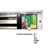 12v Glass Door Iron Door Sliding Magnetic Lock 280kg Office Electromagnetic Access Control Lock
