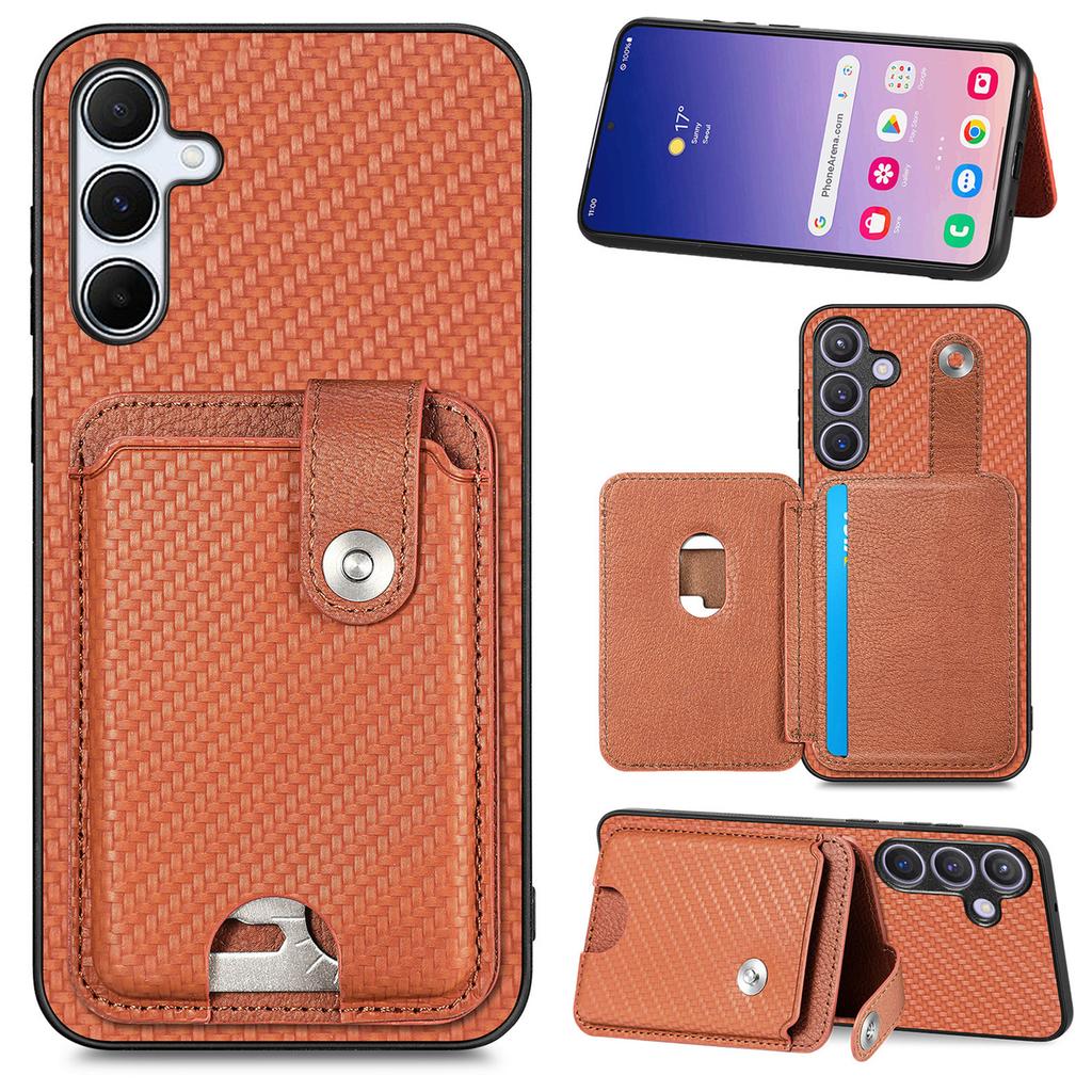Etui na Samsung Galaxy A05s 4G z przegródkami na karty, podpórką, tylną okładką na telefon i narzędziem do kart
